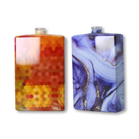 Bouteille de parfum OEM fabriquée en Chine verre pour bébé 30 ml Ambre givré carré 50ml Cologne bleu violet 100ml bouteille de parfum