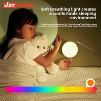 Appareil d'aide au sommeil à bruit blanc, soulage l'insomnie, lumière respirante, petite veilleuse, haut-parleur audio pour le sommeil, alimenté par USB/piles