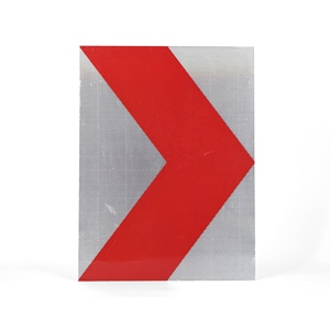 Aluminum Plate 3MM Thick Diamond Grade Reflective <strong>Chevron</strong> Arrow Signage Road Traffic Safety <strong>Sign</strong>