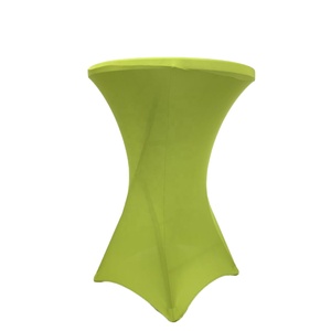 Square Corners Cocktail Spandex Stretch Highboy <b>Table</b> Cover-Wrinkle-Free Durable Machine Washable & Customizable - Product Image 1