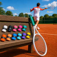 Bande adhésive antidérapante absorbant la transpiration pour raquettes de tennis, badminton, padel et pickleball en PU