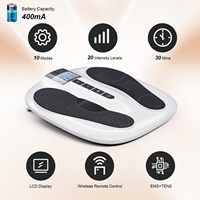 Masseur de pieds EMS, appareil TENS pour la physiothérapie avec stimulateur musculaire TENS, appareil de thérapie électrique pour les pieds pour soulager la douleur