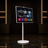 Téléviseur intelligent portable de 32 pouces avec support mobile, Android 14, 6 Go, 128 Go, tablette TV sans fil pour la maison, le bureau et l'affichage commercial