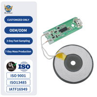 charge sans fil pour téléphone portable 5W 10W 15W personnalisé Module récepteur de bobine de charge sans fil Circuit PCB