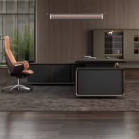 Table de travail moderne et luxueuse avec ordinateur de haute qualité Table de bureau à domicile du patron Bureau du PDG exécutif Bureau de bureau