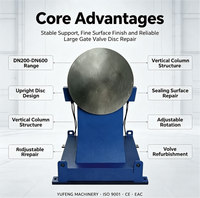 Machine de rectification de disques de vannes DN200-DN600 pour la réparation et le rodage des surfaces d'étanchéité avec certification CE ISO