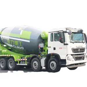 Yeni Stil Sinotruk Howo 8x4 15 kübik kendinden yüklemeli beton harç kamyonu geliştirme ekipmanları toplu çimento taşıyıcıları kamyon karıştırıcı