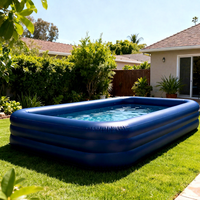Piscine gonflable personnalisée, grande piscine flottante, matériau PVC avec coins renforcés pour bateau à rames ou bateaux tamponneurs