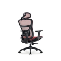 Chaise de bureau pivotante moderne JOHOOFURNITURE avec dossier haut en maille, hauteur réglable et appui-tête rembourré épais, directement de l'usine