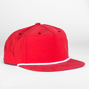 Cappello da papà in bianco di moda con Design personalizzato privato a 5 pannelli con cappello strutturato in Nylon non strutturato - Product Image 4