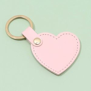 Custom Laser Logo Fashion Decoration Love Shape Accessories Heart-Shaped Double Side Small Car <b>Key</b> <b>Ring</b> Pendant Keychain - Product Image 3