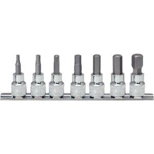 KS เครื่องมือ-918.1670 1/4 ''ชุดซ็อกเก็ตบับบิตโครเมี่ยมหกเหลี่ยม2,5-8mm (7ชิ้น)-4042146568255ซ็อกเก็ตมือ1/4" - Product Image 1