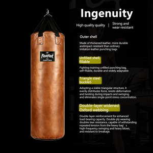 FIST Sacco da <span class=keywords><strong>Boxe</strong></span> Personalizzabile in PU di Alta Qualità, Logo Personalizzato, Bestseller per Fitness, in Pelle Microfibra F4001 - Product Image 2