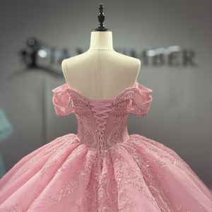Vestido de Quinceañera 8530 Fairy Sweetheart con Perlas Rosas, Vestido de Gala para Mujer con Cola de Capilla, Largo hasta el Suelo, Encaje, Cuentas y Apliques de Cristal - Product Image 6