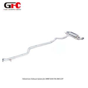 Sistema de Escape Catback GFC Performance para BMW 430i <span class=keywords><strong>Gran</strong></span> Coupé F36 B48 2016, Diseño de Válvula Doble con Tambor Único y Doble Salida de Escape - Product Image 3