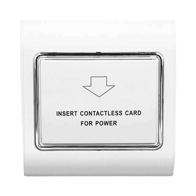 220V PC Material Hotel Electric Energy Saving Switch RFID125Khz Card Smart Room Key Card Insert Power Switch 8800W