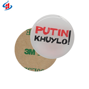 Free Sample Custom QR Code Logo Round Antenna RFID <strong>NFC</strong> Phone <strong>Tag</strong> for Social <strong>URL</strong> Sharing - Product Image 2