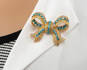 Butterfly Jewely Brooch Luxury Women Retro Personality Gemstone Brooch Accessories