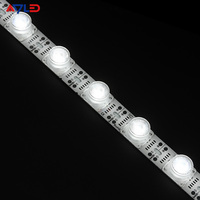 Barre LED rigide SMD3030 pour éclairage équitable, DC12V 24V 6500K 10000K, 15x45 degrés, pour caisson lumineux