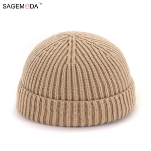 <span class=keywords><strong>2019</strong></span> nuevo Unisex de Color sólido gorro corto prensa melón sombrero Hip Hop de sombrero Multicolor - Product Image 3