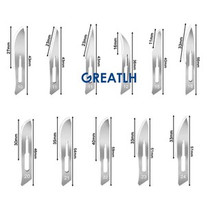 Cuchillas quirúrgicas médicas de acero inoxidable al por mayor, hoja de bisturí quirúrgico - Product Image 2