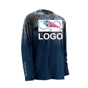 HUKquick dry upf50長袖hukuv保護昇華カスタムポリエステルブランクパフォーマンス卸売釣りシャツ男性用 - Product Image 4