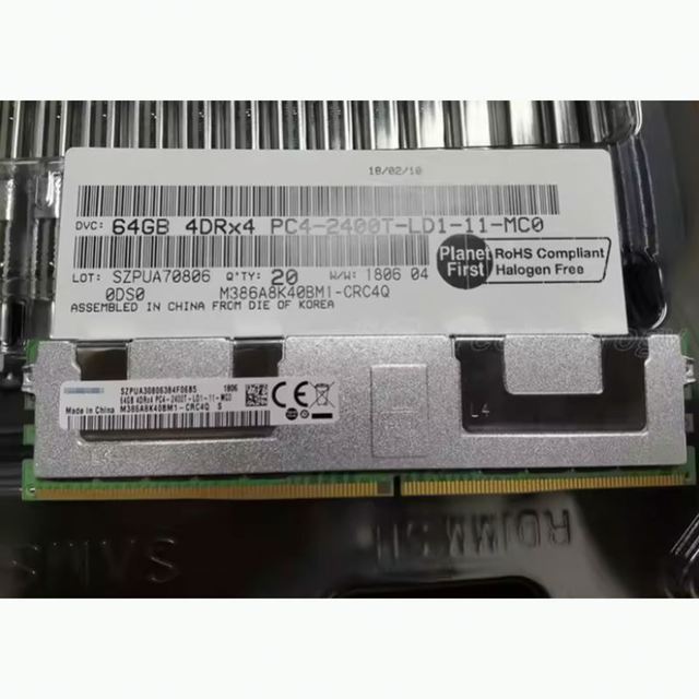 Original RAM M386A8K40BM1-CRC 64GB DDR4 2400MHz ECC LRDIMM 288PIN 4Rx4 1.2V Server Memory Module