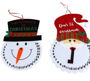 ของตกแต่งแบบแขวนทำจากสักหลาดลายคริสต์มาสใช้ในบ้านและงานเทศกาล - Product Image 2