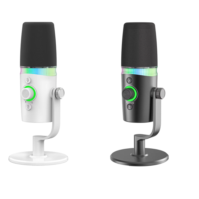 Professional Studio Dynamic Wired Microphone RGB Light Podcast Recording PC Computer Gaming Live Streaming OEM XLR Microphone
