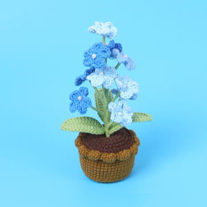 Décoration de table tricotée à la main Crochet <span class=keywords><strong>m</strong></span>'a <span class=keywords><strong>oublié</strong></span> pas Pot de fleur plante pour Noël fête des <span class=keywords><strong>m</strong></span>ères cadeau - Product Image 5