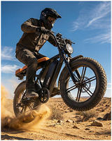 Vélo électrique Fatbike noir 250W 500W 750W 1000W 48V à vendre