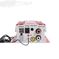 MA-700 boîtier en aluminium dc12v mini amplificateur de puissance de voiture à deux canaux version BT