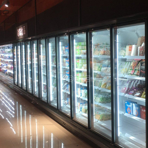 Congelador vertical de exhibición con puerta de vidrio para supermercado, refrigerador y congelador con puerta de vidrio, serie DDW, congelador con puerta de vidrio D - Product Image 3