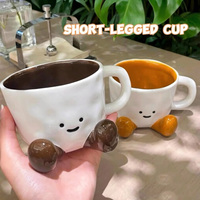 Tasses en céramique de grès personnalisables et créatives – Anti-fuite, sans BPA, design classique et minimaliste pour cadeaux d'affaires et thé