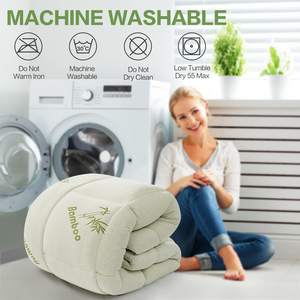 Haute qualité 10cm gousset microfibre lit Topper Super doux bambou tissu antistatique électrique drap-housse pour Twin King Size - Product Image 6