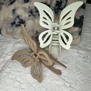 Butterfly Claw <b>Clip</b> 13 Cm Plastic Hair <b>Clip</b> For Women Daily Use Mixed Colors <b>Spring</b> 2024 - Product Image 2