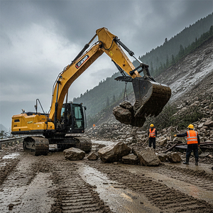 Excavadora hidráulica de cadenas usada XE215G de 21 toneladas, casi nueva, para movimiento de tierras. - Product Image 4