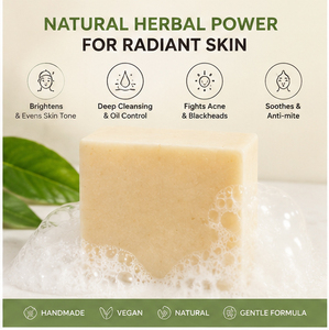 <span class=keywords><strong>Savon</strong></span> Éclaircissant Sept Herbes Marque Privée Unifiant le Teint Correcteur de Taches Brunes Fait Main à Base de Plantes Barre Éclaircissante ODM - Product Image 2