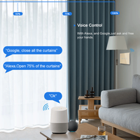 Interruptor Inteligente WiFi Táctil de Vidrio LangYeao Tuya de 1800W, Compatible con Alexa y Google Home, Control por Temporizador para Persianas Enrollables, 4 Colores