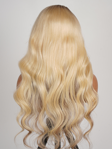 <span class=keywords><strong>Balayage</strong></span> <span class=keywords><strong>Rubio</strong></span> <span class=keywords><strong>en</strong></span> <span class=keywords><strong>cabello</strong></span> <span class=keywords><strong>castaño</strong></span> claro <span class=keywords><strong>Cabello</strong></span> humano brasileño crudo Pre estilo Body Wave 13x4 Peluca frontal de encaje 14-30 pulgadas - Product Image 6