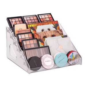 Acrylic Cosmetic <b>Storage</b> Box Transparent Tiered Display Rack For Makeup Organizer Desktop Vanity Beauty <b>Storage</b> With Anti Break - Product Image 5
