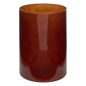 Vase en verre LIDY transparent/blanc/noir/ambre D 14CM H 20CM assorti - Product Image 1