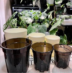 <span class=keywords><strong>Maceta</strong></span> hidropónica de autorriego de estilo clásico a la moda, decoración de balcón de plantas verdes de plástico grueso para macetas y jardineras - Product Image 3