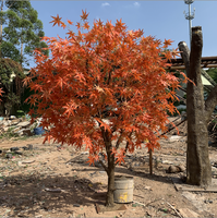 Grandes plantes artificielles d'automne arbres ornementaux en plastique de taille personnalisée d'intérieur et d'extérieur érable chinois à vendre