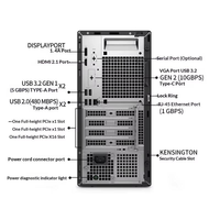 Ordinateur de bureau Dell QCT1250 neuf et authentique, processeur I5-14500, mémoire DDR5 8 Go/16 Go, moniteur 27 pouces, WiFi6, USB-C, prise US