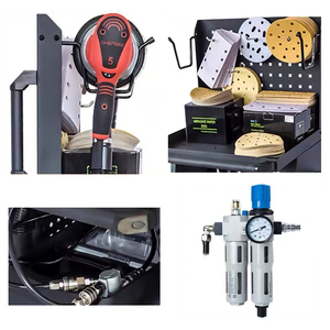 Rivoluzionaria lucidatrice pneumatica per Auto a doppia stazione con estrazione sottovuoto, Auto senza polvere per una finitura impeccabile - Product Image 4