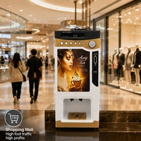 Máquina Expendedora de Café Automática Fácil de Usar, Dispensador de Bebidas Premezcladas Instantáneas de Acero, Sistema de Pago con Código QR, Función SDK