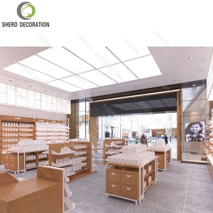 Expositor Cosmecéutico Moderno para Stand con Iluminación LED para Construcción de Metal y Madera Preensamblado para Productos de Cuidado de la Piel de Alta Gama - Product Image 4