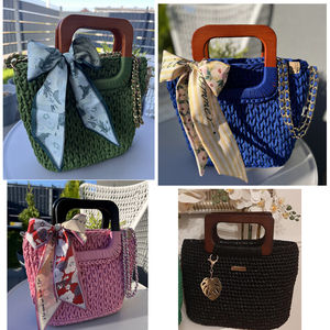 Handmade DIY Thủ Công Mỹ Nghệ Hành Lý Phụ Kiện Rắn Bằng Gỗ Hàng Đầu Xử Lý Túi Xách Dây Đeo Vuông Xử Lý Tay Cầm Bằng Gỗ Cho Túi Xách - Product Image 2