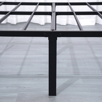 Lit double en acier pliable et extensible, simple, élégant, durable et réglable, idéal pour chambre d'hôtel ou appartement - Meilleure vente